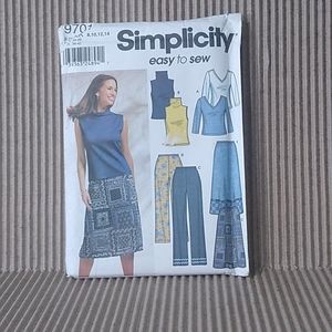 Simplicity Misses' Pants, Skirt and Knit Top Size 8-10